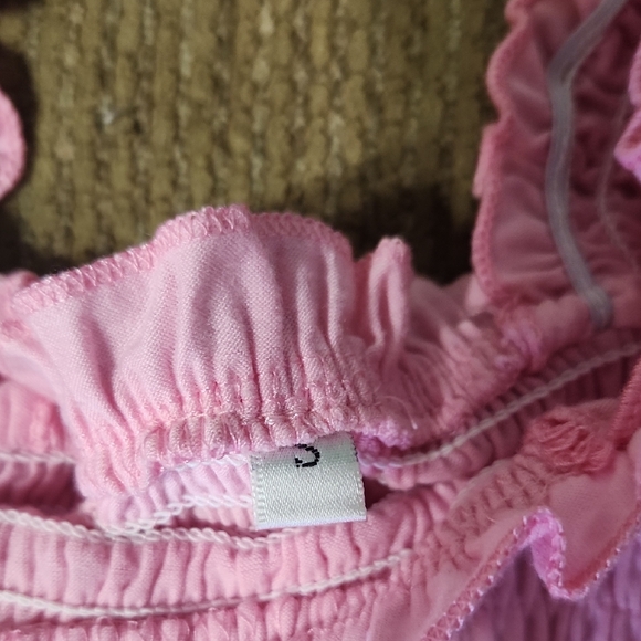 Pink Ruffled Sun Dress - Picture 4 of 5
